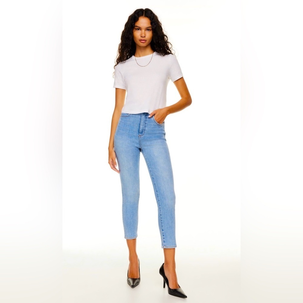 Aritzia Denim Forum Lola High Rise Skinny Crop Jeans​​​
